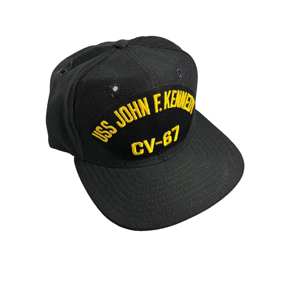 Vintage New Era Pro Model USS John F. Kennedy CV-67 snapback Made in USA